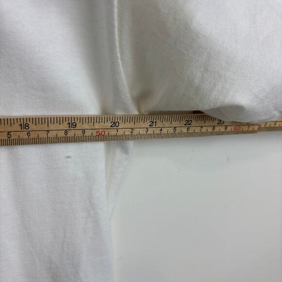 Red Letter "I'll be at the bank see" shirt Banksee Graphic Tee Men's L White - Picture 4 of 5